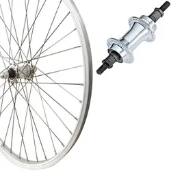 Hinterrad 24" FW Kasten-Alu, Alunabe silber