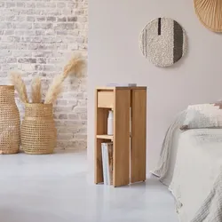 Nachtschrank Eden aus massivem Eichenholz