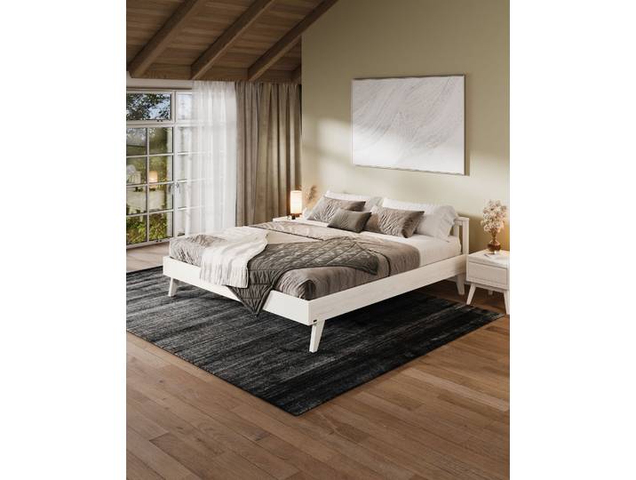 Naturwohnen Massivholzbett 180x200cm Kiefer Serie Laura Design und Handwerk perfekt vereint mit bioola® colour veredelt