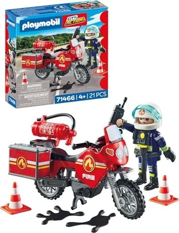 Feuerwehr-Motorrad am Einsatzort