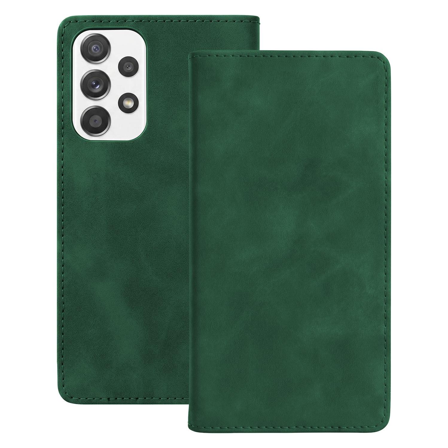 OEM Smart Suede-Hülle für Samsung Galaxy A52 4G / A52 5G / A52S 5G, grün (Samsung Galaxy A52, Samsung Galaxy A52 5G, Samsung Galaxy A52s 5G) (71739214)