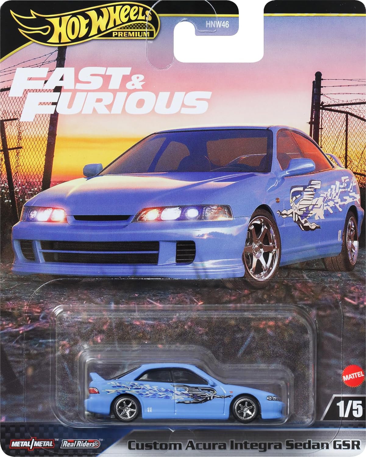 Hot Wheels Fast & Furious JDJ13 Auto Blauw