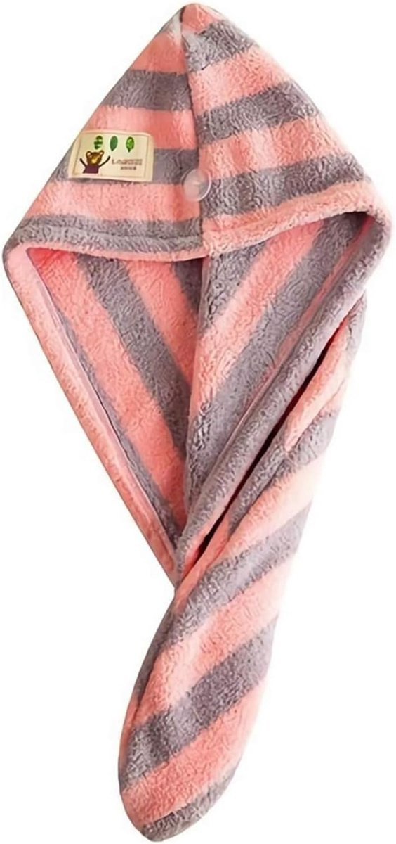 Microfiber Haarhanddoek - Sneldrogende Hoofddoek - Paars - 21 x 52 cm