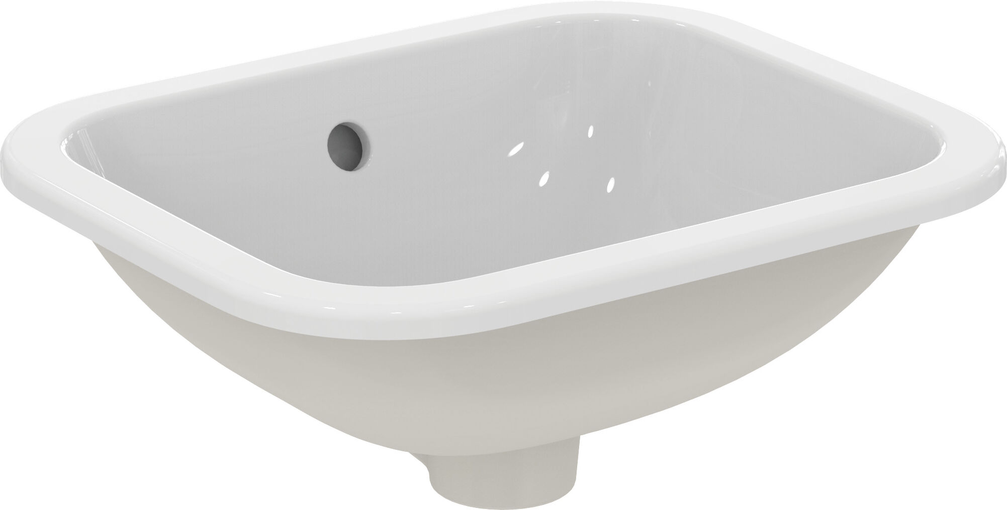 Ideal Standard E5056MA 42 x 35 cm, blanc Ideal Plus, sans trou pour robinetterie