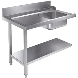 Zulauftisch Grundboden 1200 Links Für 7082.0070 - 0075