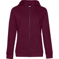B&C Damen Kapuzen Sweatjacke QUEEN WW03Q dark cherry XL