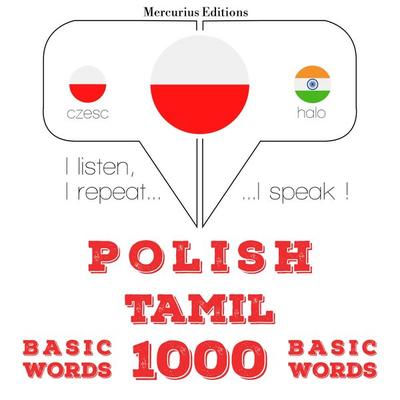 Polski - Tamil: 1000 podstawowych słów - JM Gardner, Audio, 9782821132368