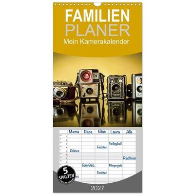 Familienplaner 2027 - Mein Kamerakalender mit 5 Spalten (Wandkalender, 21 x 45 cm) CALVENDO