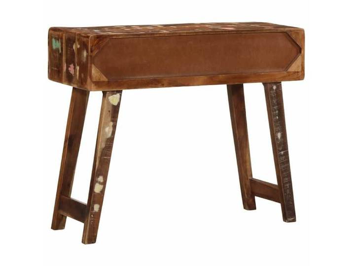 (Vente chaude)Table console - SHELD - Armoire d'entrée - Pour salon - 90x32x75cm bois massif de récupération M7866407