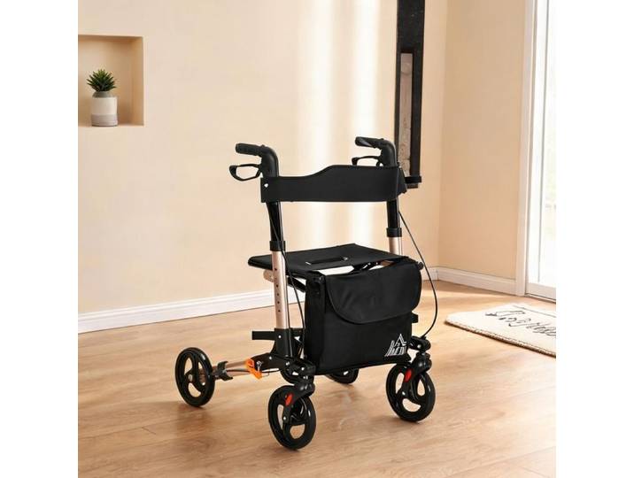 Chaise Anti-Fatigue Tabouret Anti-Fatigue en Aluminium polyester Or 67 x 64 x 92 cm