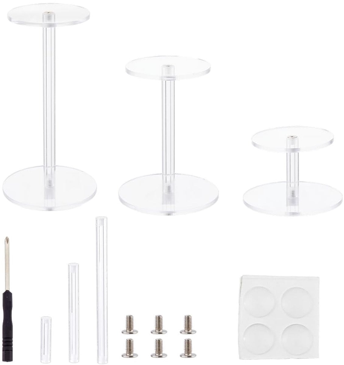 Dailygoods Display Stand Helder Acryl - Ronde Vliegende Miniaturen