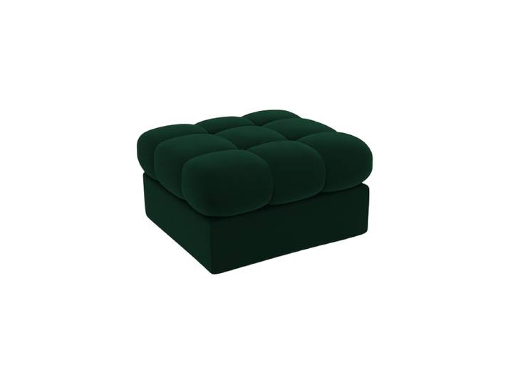 Design Sitzpouf „Yohan“ Samt Flaschengrün CXL by Christian Lacroix