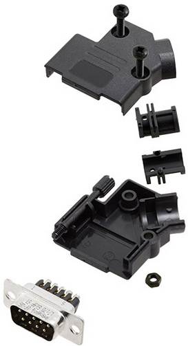 Amphenol L17D45PK-P-15-L717DA15PST D-SUB Stiftleisten-Set 45° Polzahl: 15 Schrauben 1St.