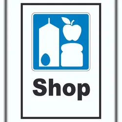 HB-Druck Shop Schild A4 (210x297mm)