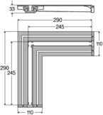 Viega Verbindungsstück Advantix Vario, 4966.14 in 290x110mm Kunststoff 721688