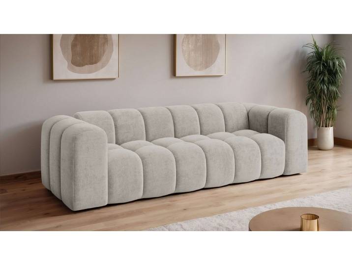 OTTO home Big-Sofa KALLIE Design-Sofa mit Steppung, Bubble-Optik, Breite 248 cm, moderne Steppung, hoher Sitzkomfort und modernes Design