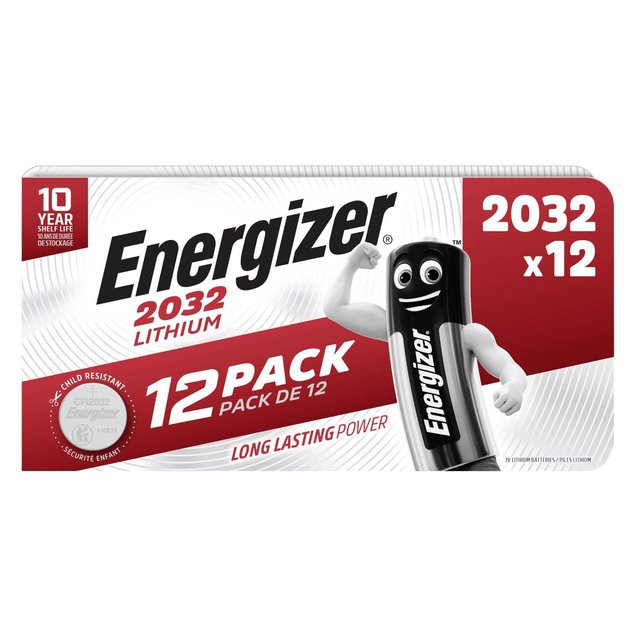 Energizer Lithium CR2032 (12 Stk., CR2032, 240 mAh) (E303693100)