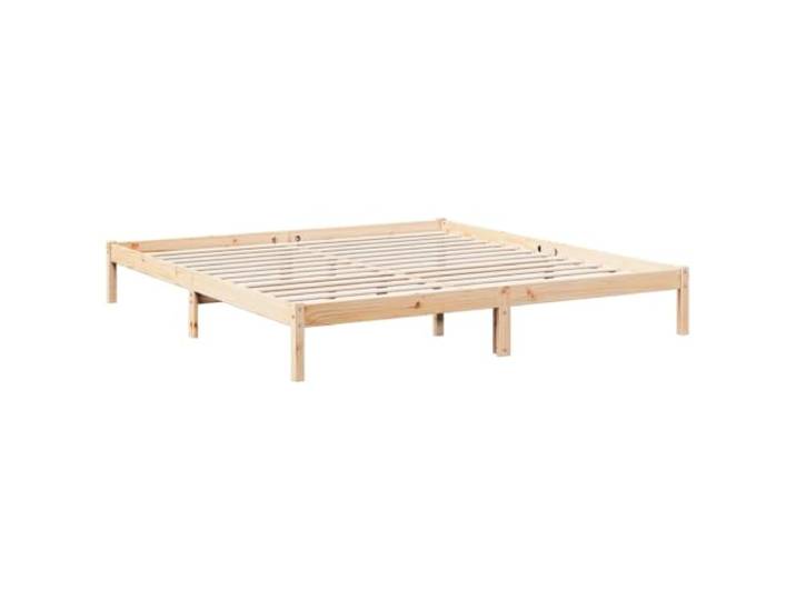 KTHLBRH Extra langes Bett 200 x 220 cm aus Kiefernholz Lattenrost im Lieferumfang enthalten, Matratze nicht im Lieferumfang enthalten, stabiler Rahmen, Montage erforderlich