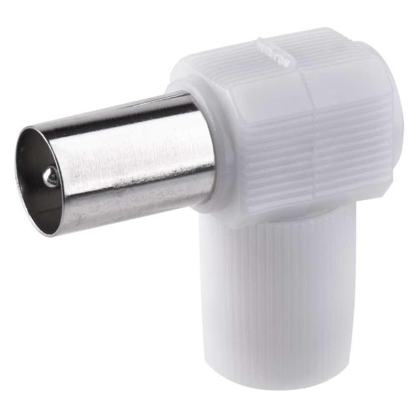 Kontakt IEC Stecker, Schraubentyp, gewinkelt, 10 Stk. (Antennenkabel) (41923052)