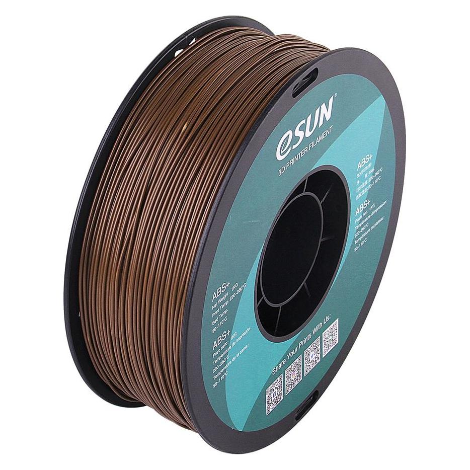 eSUN ABS+ 1,75mm Brown 1kg 3D Filament (1000 g, 1.75 mm) (ABS+175C1)