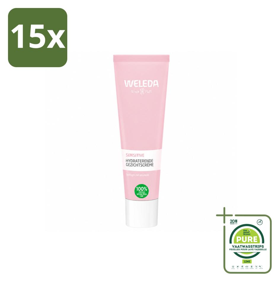 15 x Weleda Sensitive Feuchtigkeitscreme für empfindliche Haut 30 ml - Großpackung - 15 Stücke
