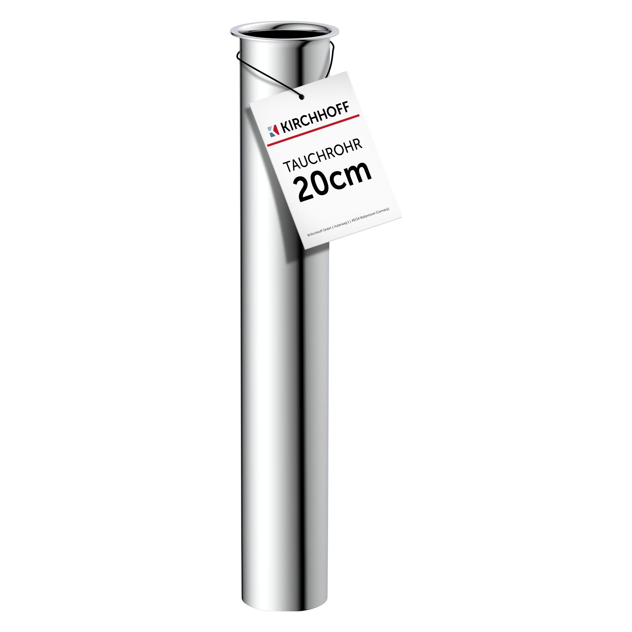 Magni Kirchhoff 98848018 Tauchrohr für Siphon 20cm Chrom, Rohr Verlängerung 200mm für Flaschensiphon und R (Flaschensiphon, 1 1/4") (98848018)