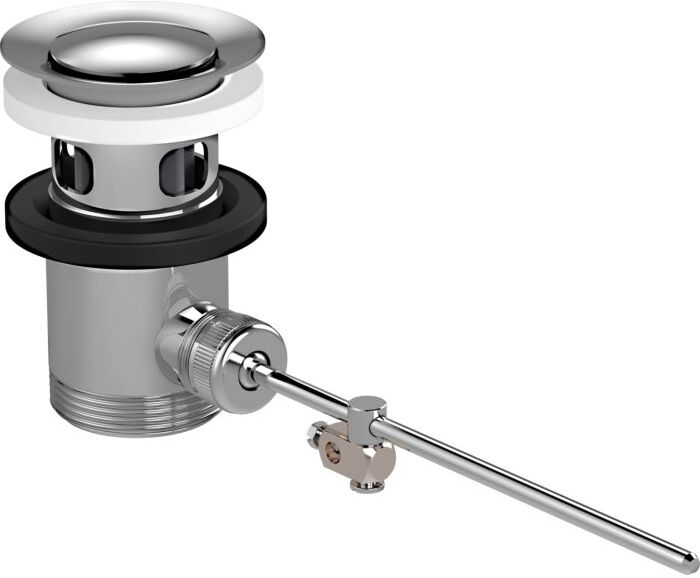 Hansgrohe Ablaufg. 11/4" f. WT und Bidet 94139430 mit Kipphebel messing, rot