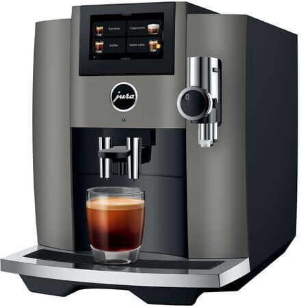 Jura - Kaffeevollautomat S8 Eb Dark Inox - Smart Connect Inklusive - - MaxiCoffee