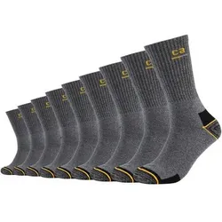 CAMANO Herren Socken Online Work Socks 9p, Größe 43-46 in Grau Grau
