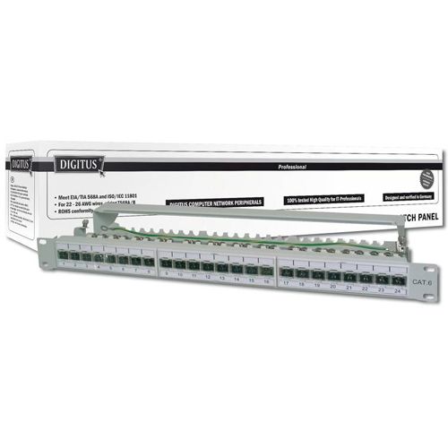 Digitus PatchPanel Cat.6 24 Port / 19 / DN-91624S-EA