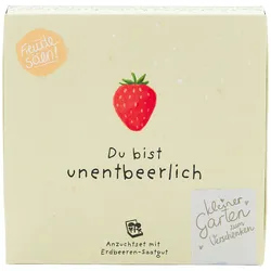 Süsses Erdbeeren-Set "Du bist unentbeerlich" – Einzigartiges Geschenk & Bedanken, das wächst & lange Freude schenkt - Einfache Zucht im Topf/Beet!