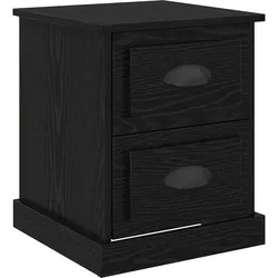 vidaXL Nachttisch Schwarz Eichen-Optik 39 x 39 x 47.5 cm Holzwerkstoff