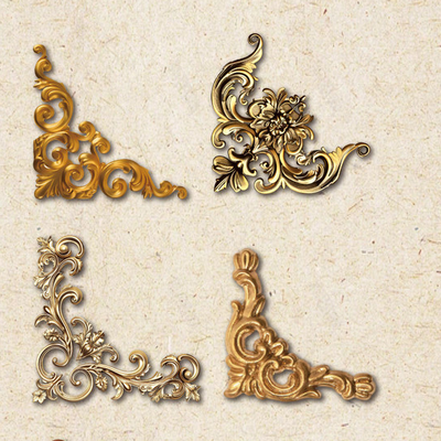 Retro Hollowed Corner Stickers For Junk Journal, Vintage Photo Frames, Scrapbooking Material a