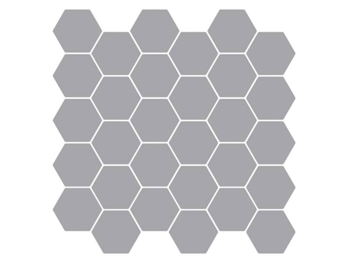 vidaXL Sechseckige Fliese 20 Stk. Grau 30 x 30 cm Polyurethan und PET