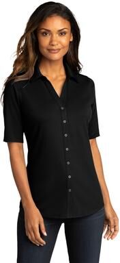 Port Authority LK682 Women's City Stretch Top in Black size 3XL   Polyester/Spandex Blend