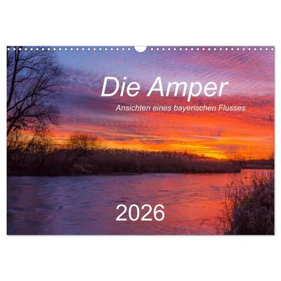Die Amper - Ansichten eines bayerischen Flusses (Wandkalender 2026 DIN A3 quer), CALVENDO Monatskalender