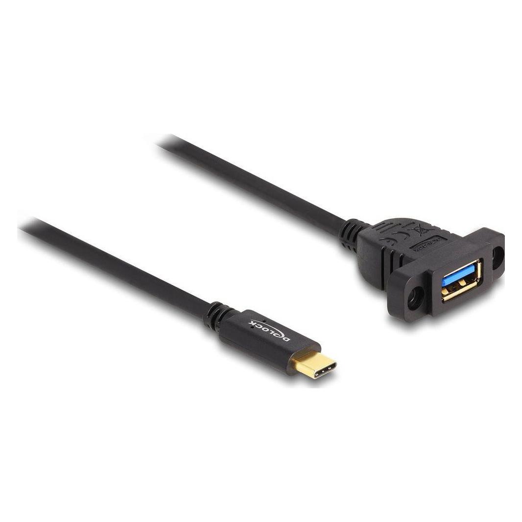 Delock SuperSpeed USB 10 Gbps 1m zum Einbau schwar (1 m, USB 3.2 Gen 2) (87826)