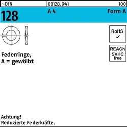 Federring DIN 128 A 2,2 A 4 1000 Stück