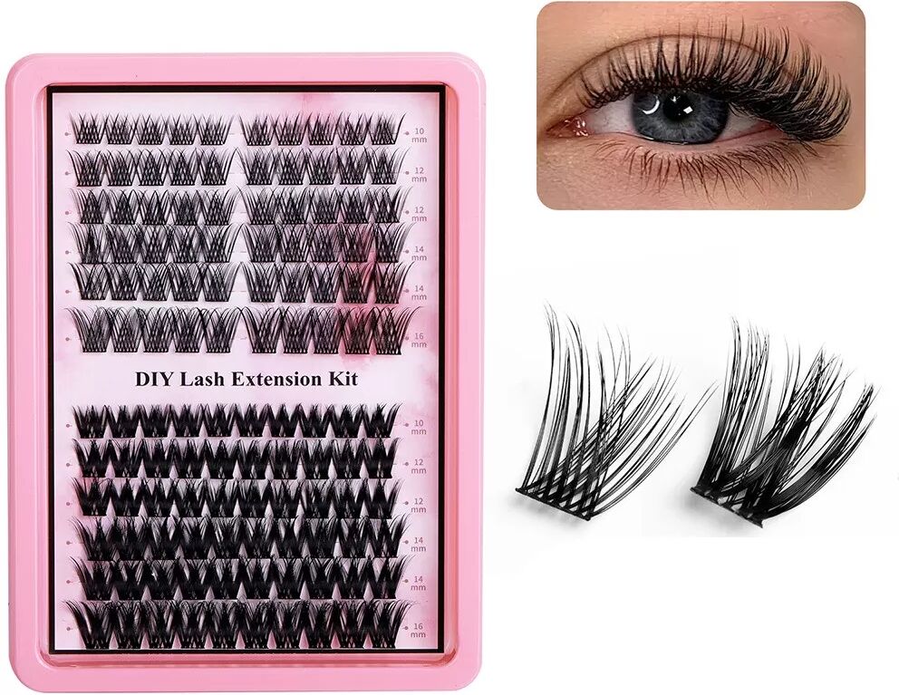 INF Ensemble de Faux Cils Denses - Look Naturel, Fibre Douce, Port Confortable