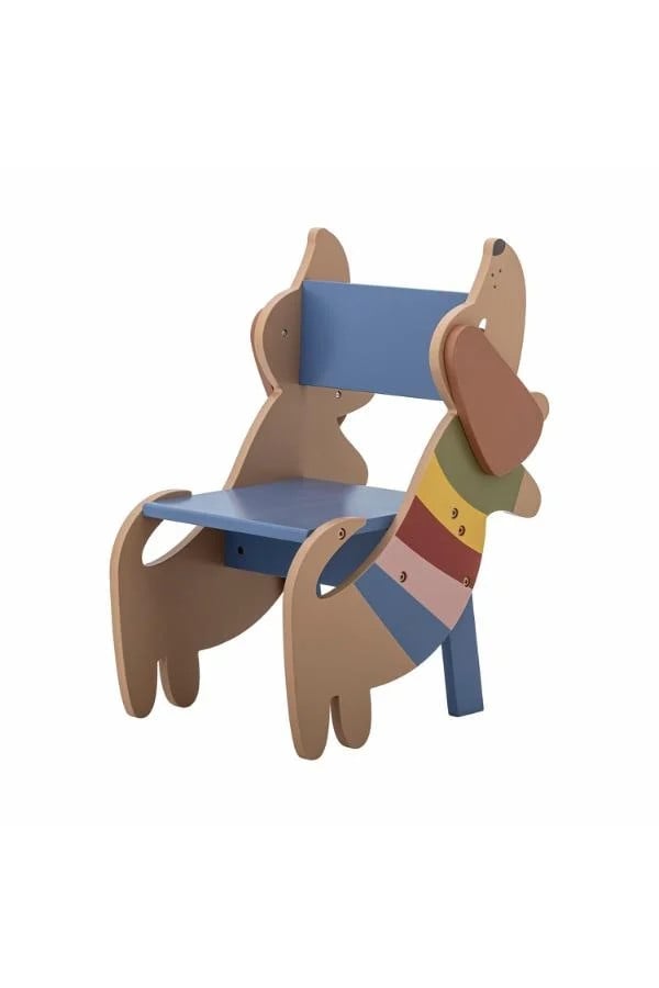 Bloomingville Mini Kinderstoel Charlie Hond Meerkleurig