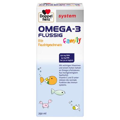 Doppelherz Omega-3 flüssig family system 250 ml Flüssigkeit zum Einnehmen