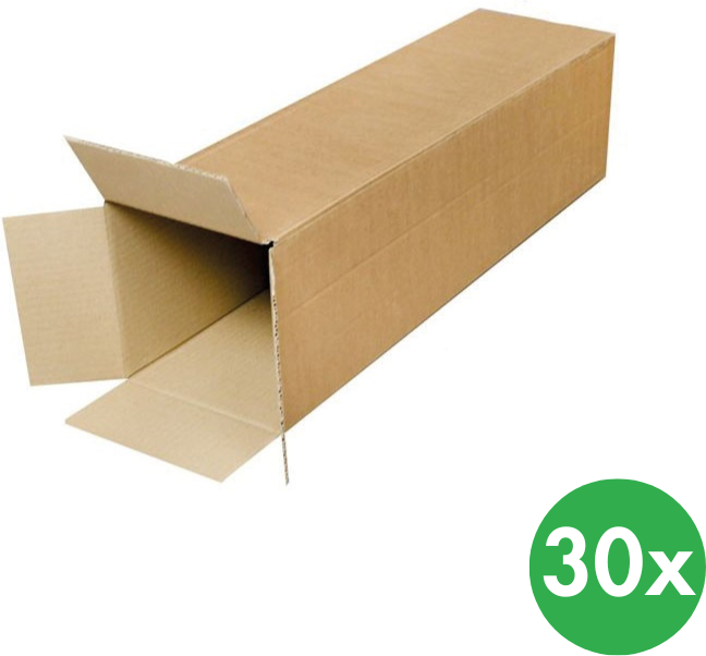 B2B Partner Kartonová krabice - tubus, otevírání na kratší straně krabice 600x150x150 mm, 30 ks