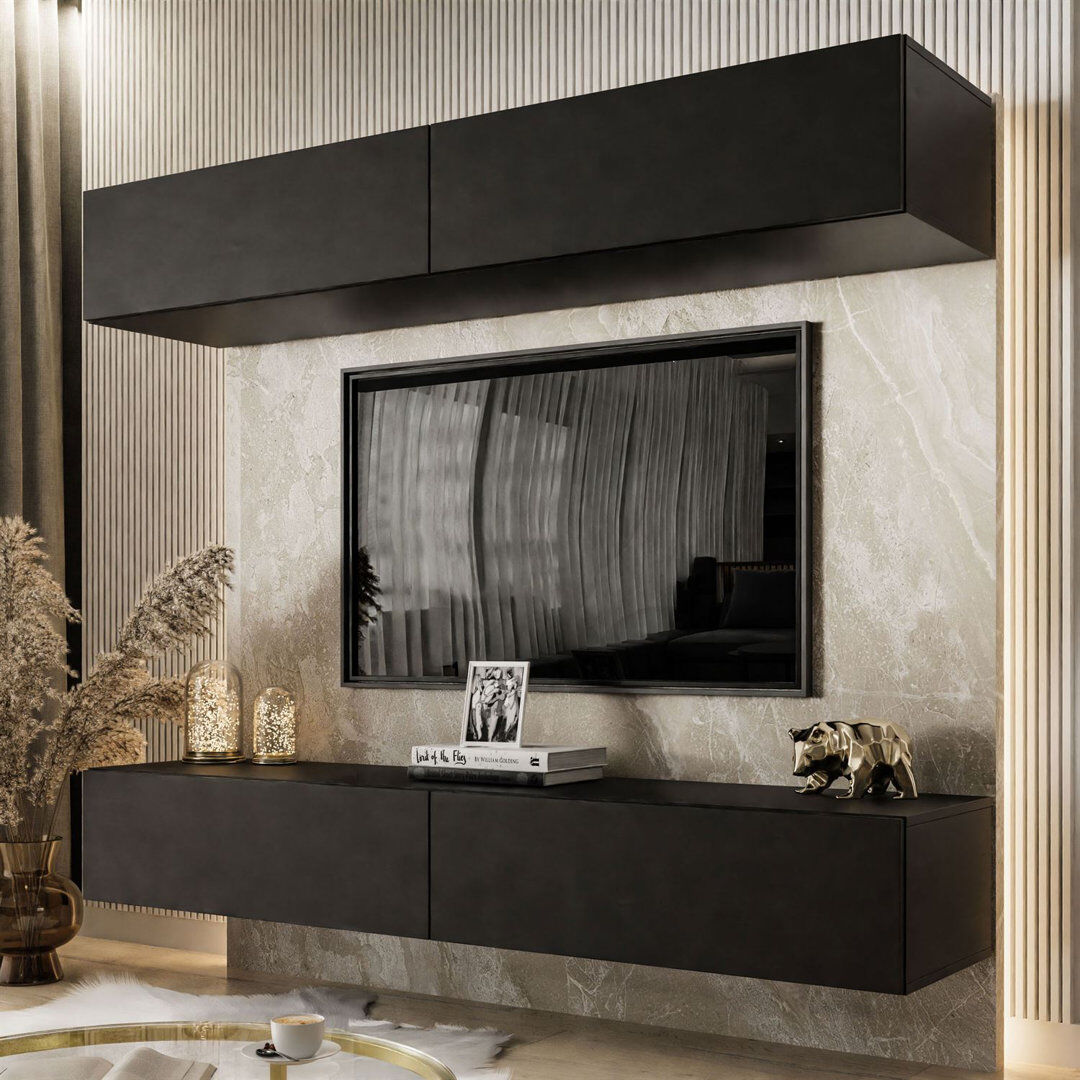 Latitude Run Valo TV Stand for TVs up to 78" Black Matt 78"