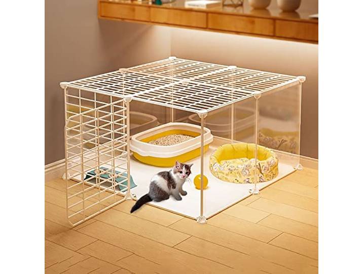 TXGJWRA Katzenkäfig, für den Innenbereich, abnehmbares Laufstall, Outdoor-Katzengehege, Haustierkäfige für Katzen, großer Trainingsplatz, ideal für 1–2 Katzen, für kleine Haustiere, Katzen, Welpen
