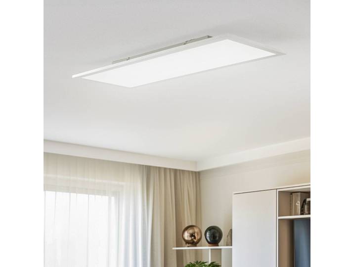 LED Panel Livel Lindby, dimmbar, alu / grau / zink, für Küche, Aluminium, Modern, LED Deckenleuchte