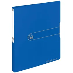 Herlitz Ringbuch A4, 2 Ringe, 2,7cm Rücken, 16mm Füllhöhe Opak-Blau