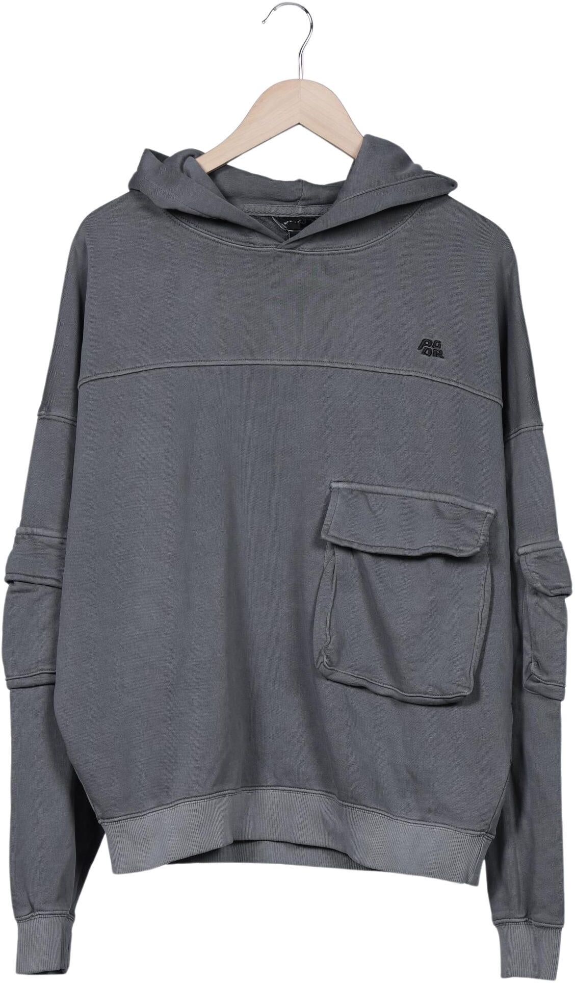 Pegador Herren Kapuzenpullover, Grau, Gr. M, Baumwolle - Second Hand