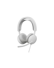 Logitech Zone Wired 2 Headset On-Ear kabelgebunden aktive Rauschunterdrückung Off-White (981-001621)