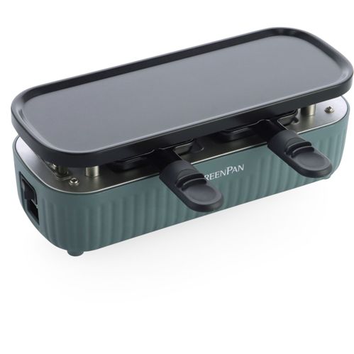 GreenPan Silhouette Raclette Gourmetgerät 32,5x13 cm Blau