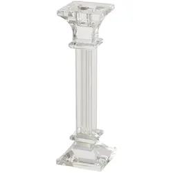 Kerzenhalter CHRISTEL (BHT 6x20x6 cm) - weiß - BHT 6x20x6 cm